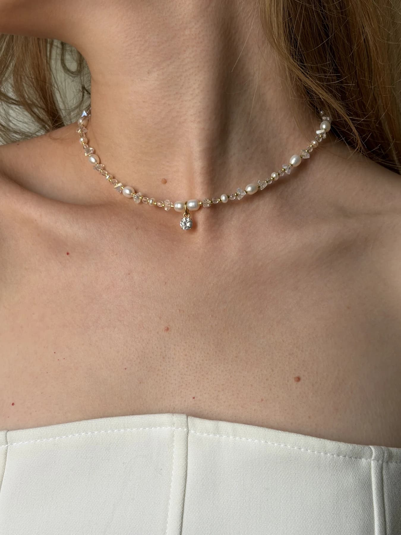 Elegant Freshwater Pearl Necklace & Bracelet Set thumbnail 15