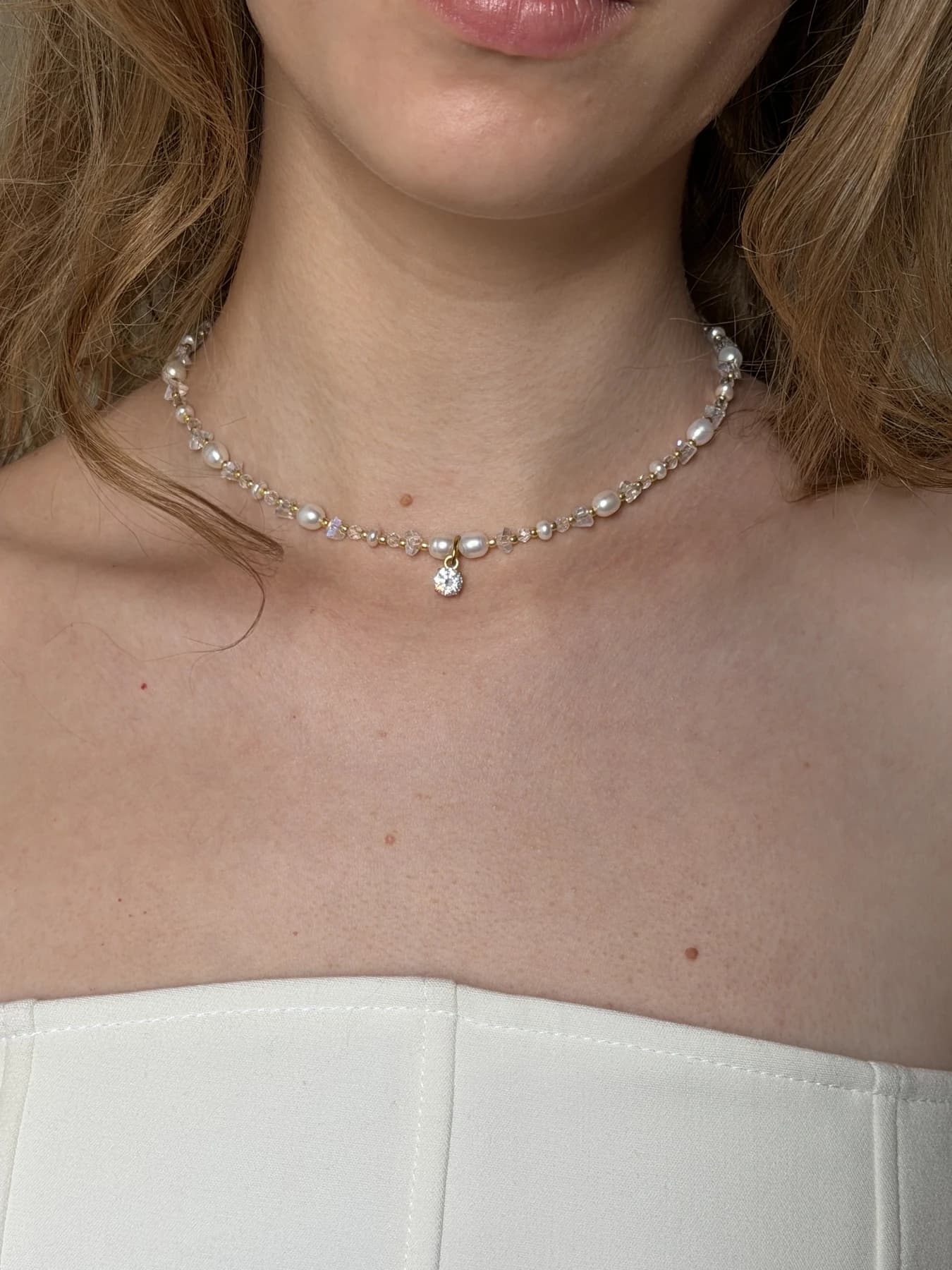 Elegant Freshwater Pearl Necklace & Bracelet Set thumbnail 11