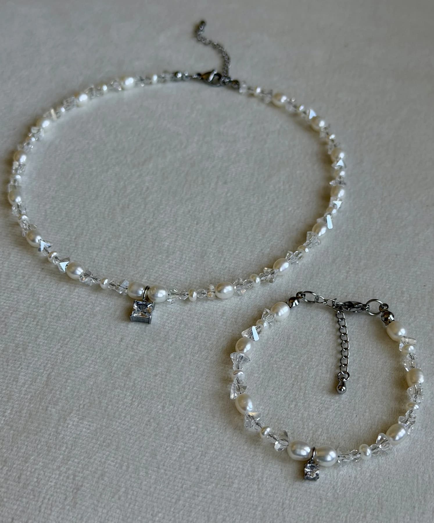 Elegant Freshwater Pearl Bridal Jewelry Set